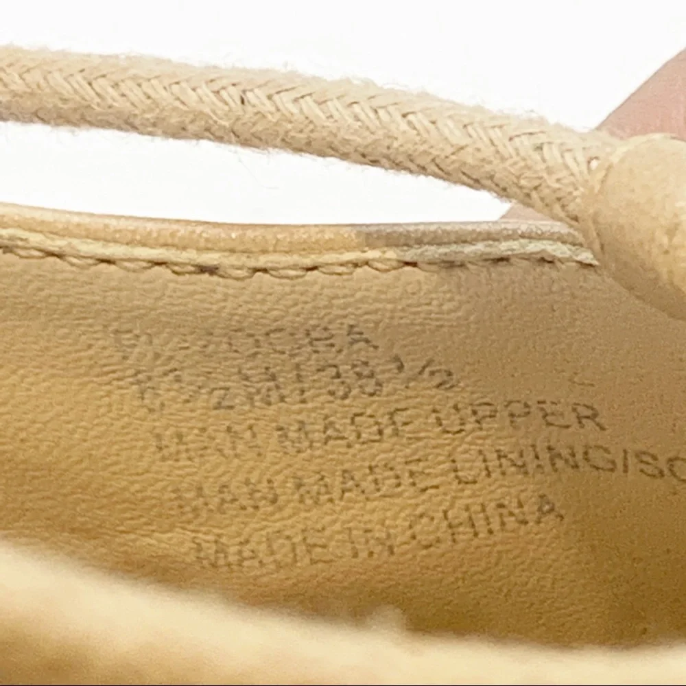 BCBGeneration Size 8.5‎ Tan Zoora Point Top Lace Up Ballet Flat